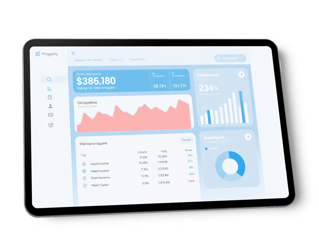 Property management dashboard interface