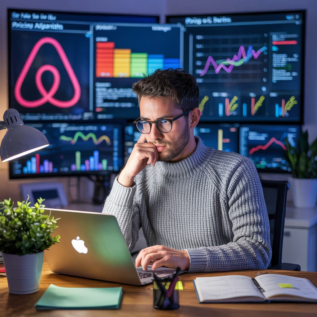 PeachHaus team member reviewing a property pricing dashboard